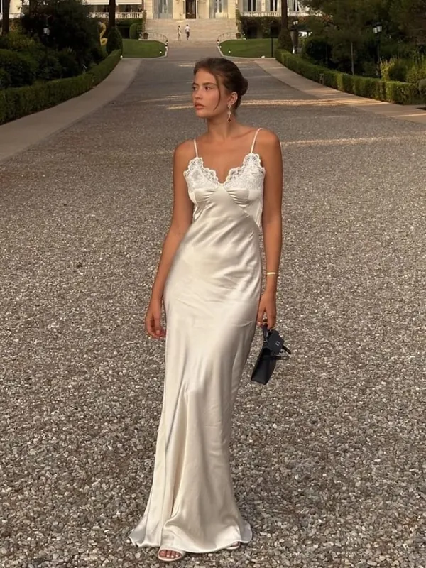 Sexy White Lace Hollow-out Halter Dress Women Chic Sleeveless Off-shoulder Backless Maxi Dresses 2026 Lady Vacation Beach Gowns — image 5