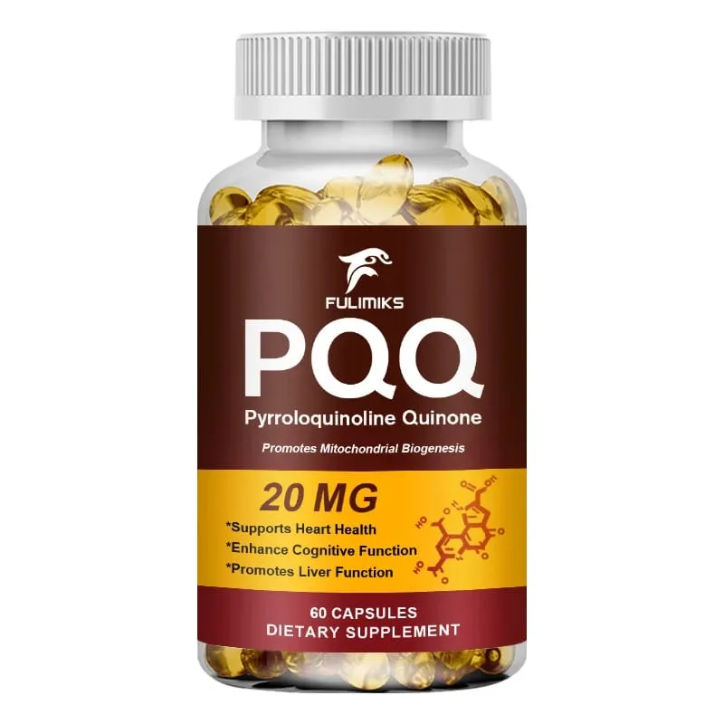 PQQ Capsules 20 mg with Bacopa Monnieri & ALA Supports Mitochondrial Function Stress Management Heart Health & Brain Energy