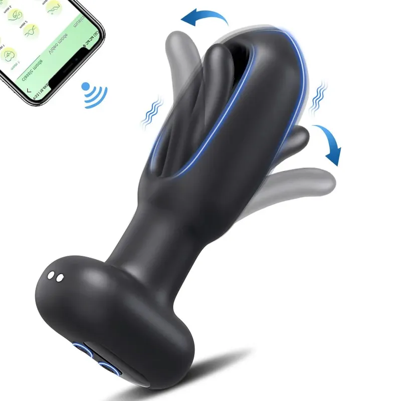 APP uzaktan kumanda okşama prostat masaj aleti vibratör popo fiş erkekler için Anal titreşimli erkek yetişkin eşek seks çiftler için oyuncaklar eşcinsel — image 9