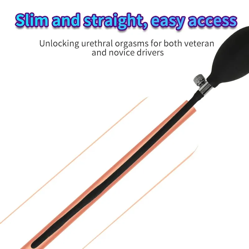 1/2 Ball Silicone Inflatable Urethral Dilator Sounds Rod Urethra PUMP Sounding Sex Toy for 18+ Men Penis Plug horse eye Massager