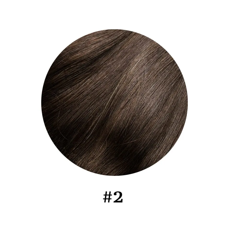 Klip Dalam Satu Bagian Lurus 10 Inci dengan 5 Klip Ekstensi Rambut Manusia Klip Rambut Remy Brasil Dalam Ekstensi Rambut Alami