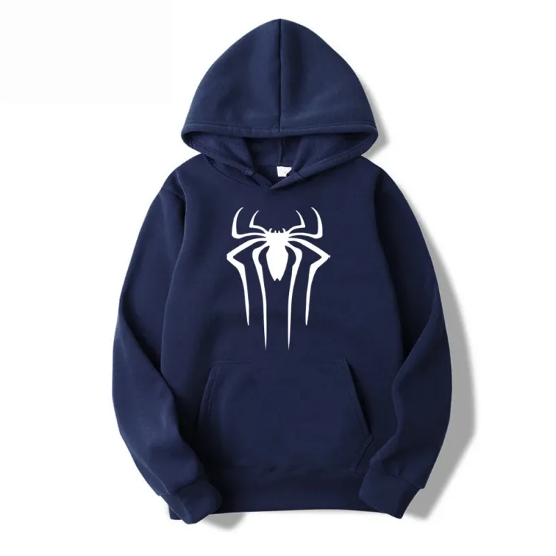 Latest Fashion Men's and Women's Hoodies Casual Hoodies Unisex Trendy Printed Spider Pattern Hoodies — image 3