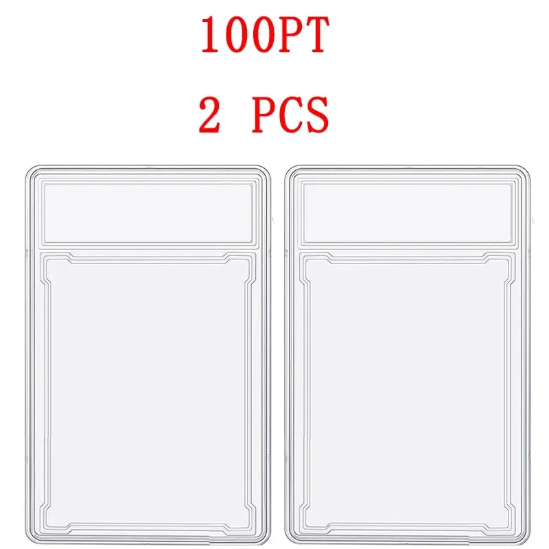 35/55/75/100PT Trading Cards Slab Label Grade Baseball Star Card Sleeves Protector Acrylic Hard Plastic Game Grade PTCG Gift Toy — image 16