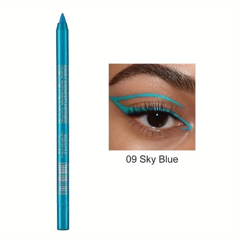 Matita per eyeliner perlescente a 17 colori, colorata, impermeabile, a lunga durata, opaca, liscia, facile da indossare, ombretto, penna per eyeliner, trucco per gli occhi — image 15