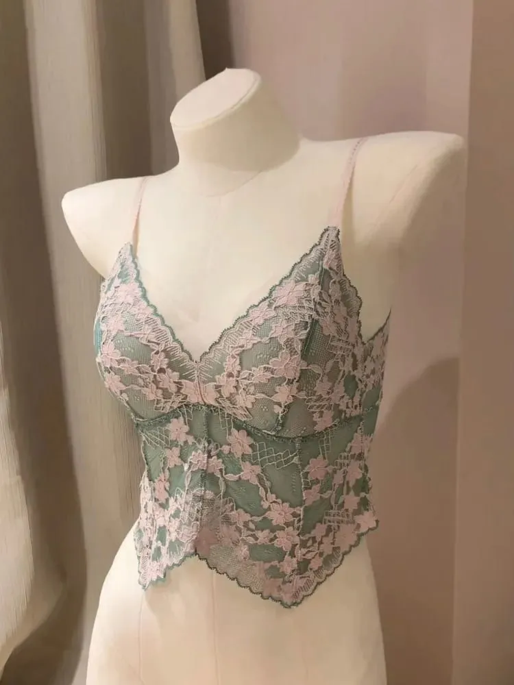 Elegant French Embroidered Halter Bra Small Chest Wrinkle-Free Lingerie Set Beauty Back UK Fit Adjustable Comfort Summer MOYISU — image 6
