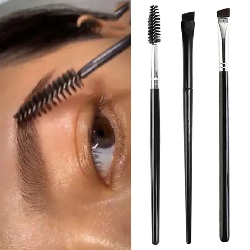 1/3pcs Soft Eyelash Brushes Twisted Eyebrow Brush Elbow Contouring Eye Brow Eyeliner Brushes Eyes Blending Cosmetic Makeup Tool — image 3