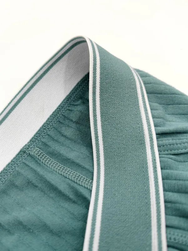 3PCS/Pack 100% Cotton Solid Striped Man Undrewear Lengthen Breathable Fitness Boxers Hombre Crotch Side Opening Men's Underpants