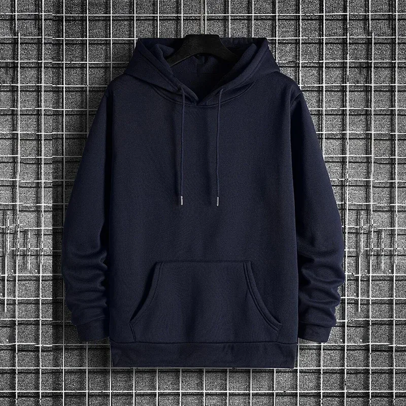 Hot Sales New Mens Tracksuit Clothing Solid Color Casual Sweatshirts Outdoors Sports Jogging Mens Hoodies HighQuality Sportswear — image 5