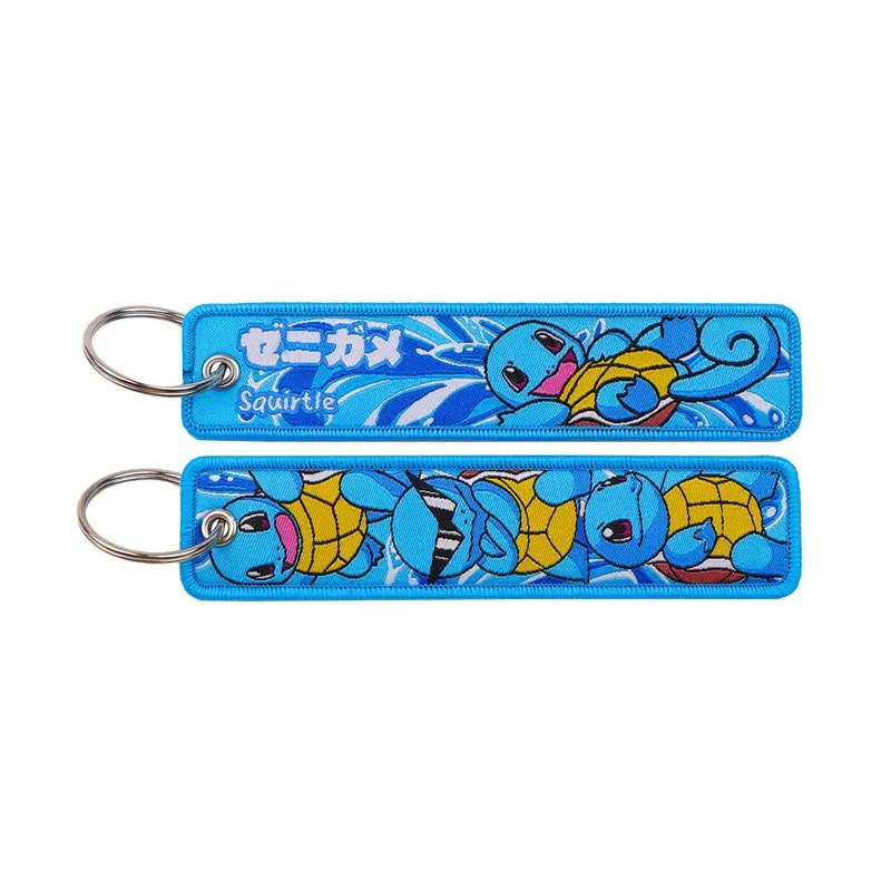 Pokémon Anime Elf Monsters Keychain for Cars Backpack Key Holders Embroidery Keyrings Key Tag Jet Tag Accessories Gifts 1pcs — image 12