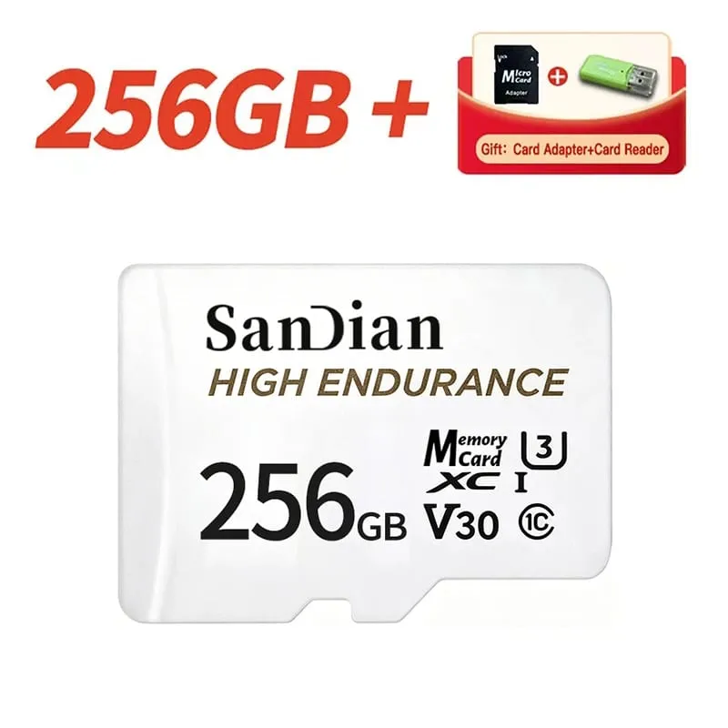 Kad Memori SD TF Mikro Asal Kelas 10 128GB 256GB U3 V30 Kad Memori Denyar Berkelajuan Tinggi Video A2 4K untuk Kamera PC Samrtphone
