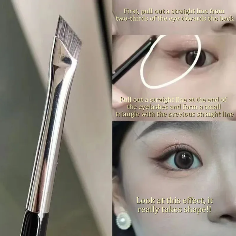 New Brow Contour Makeup Brushes Eyebrow Eyeliner Brush Professional Super Thin Angled Liner Eye Brush Make Up Tools