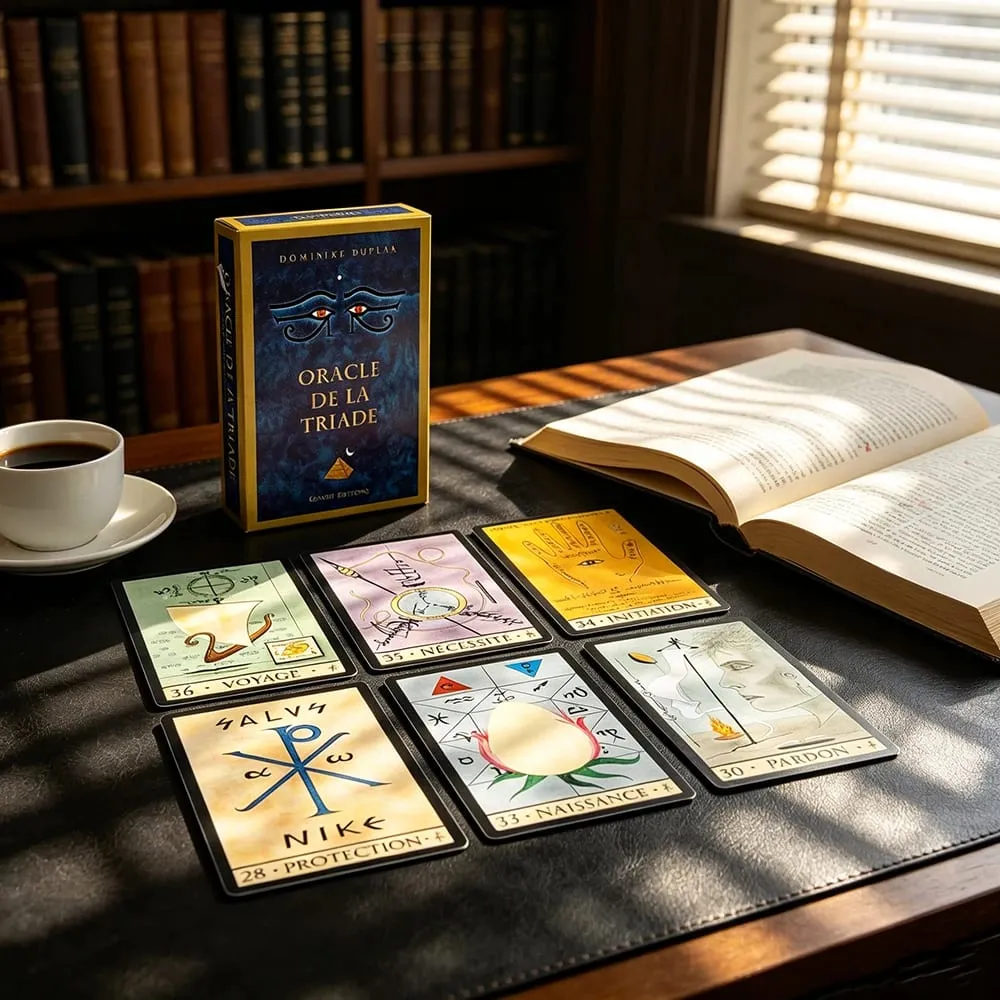 Oracle De La Triade Oracle Cards French Version Cards Game Spiritual Divination Oracle Cards With Guidebook for Beginners — image 3
