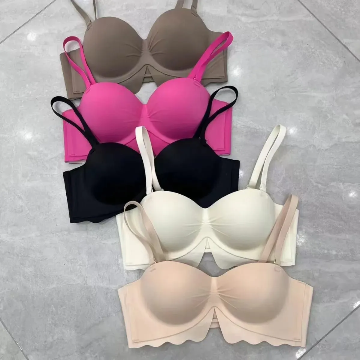 Sexy Seamless Push up Bra No Underwire Small Breast Gathering Anti-sagging Comfortable Lingerie for Women — image 5