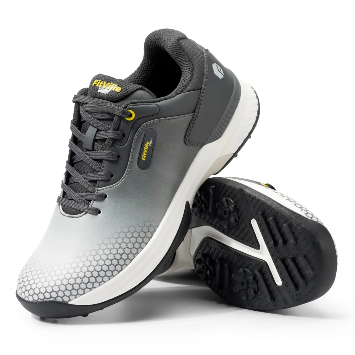 FitVille Wide Men's Golf Shoes Non-Slip Wear-Resistant Comfortable Pickleball Sports Shoes Suitable for Swollen Feet Relieve Toe — image 1