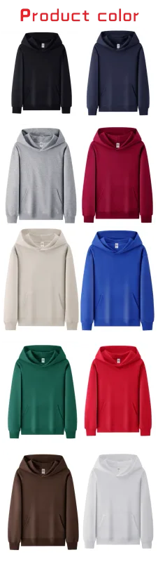 Fashionable Loose Cotton Hooded Sweatshirt for Men and Women, Customized Printed Logo, Embroidered Logo, Spring and Autumn Cloth — image 14