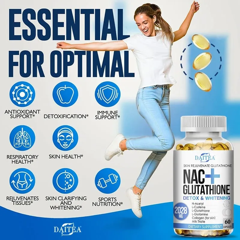 NAC Supplement L-Glutathione Intracellular Antioxidant Complex - Promotes cleansing detoxification and repair Reduces liposome