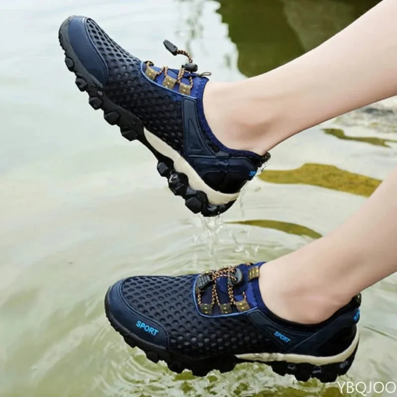 Summer Fashion Breathable Water Wading Men's Shoes Sports and Leisure Running Trend Flat Bottomed Mountaineering Sports Shoes — image 2