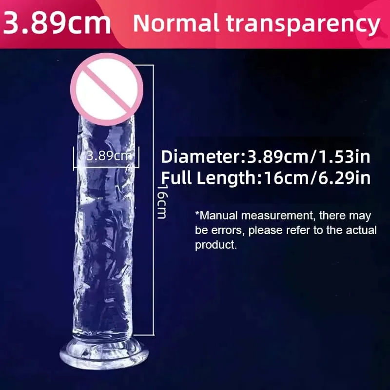 Transparent Big Dick 13 Sizes Realistic Jelly Dildo Women Gay Anal Sex Toys Soft Clitoris Vaginal Masturbators Penis Suction Cup — image 9