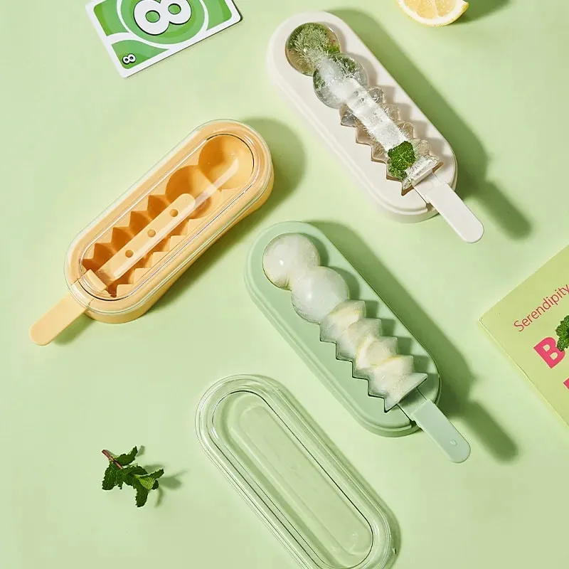 Creative Tomatoes on Sticks Ice Cream Mold Food Grade Household Ice Lolly Silicone Mold