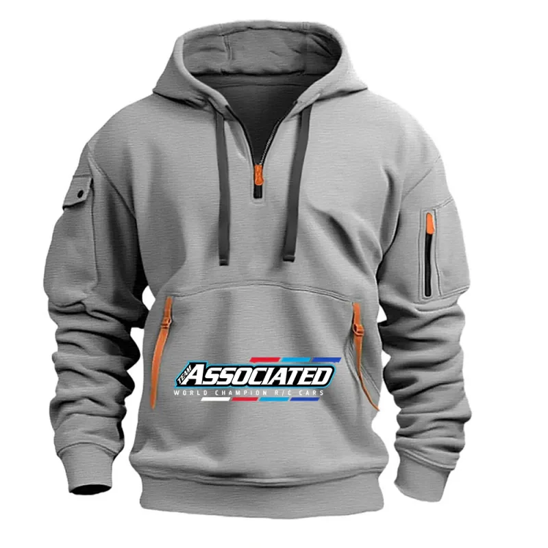 Rc Team Associated Men's Hoodie Multi Pocket Zipper Casual Sports Hoodie Men Loose Pullover Fashion Sweatshirt Long-Sleeve tops — image 4