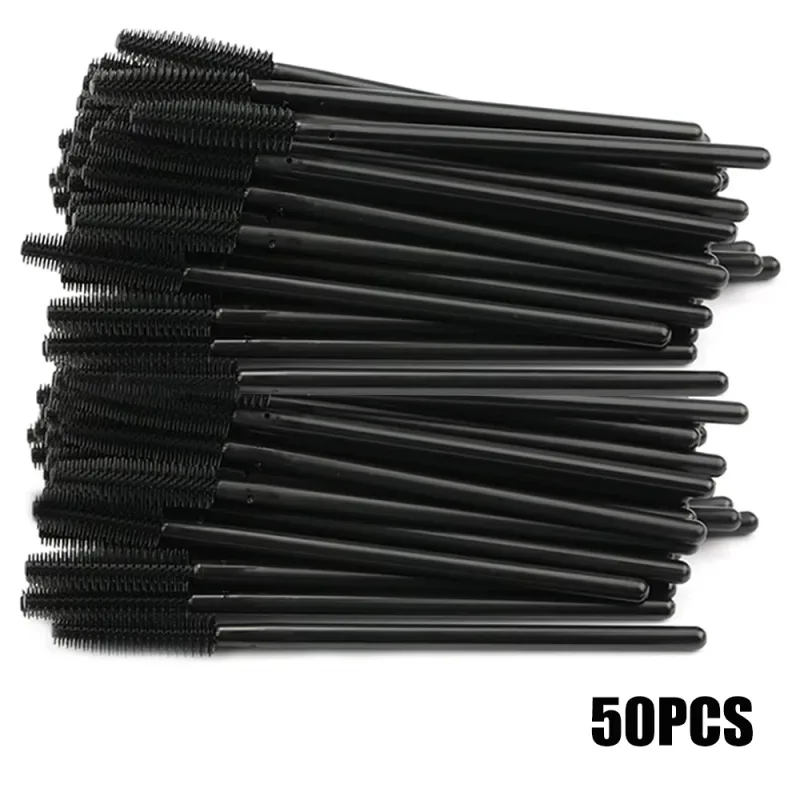 50/100pcs 속눈썹 브러쉬 실리콘 속눈썹 브러쉬 마스카라 완드 애플리케이터 여자 속눈썹 눈썹 화장품 메이크업 도구 — image 11
