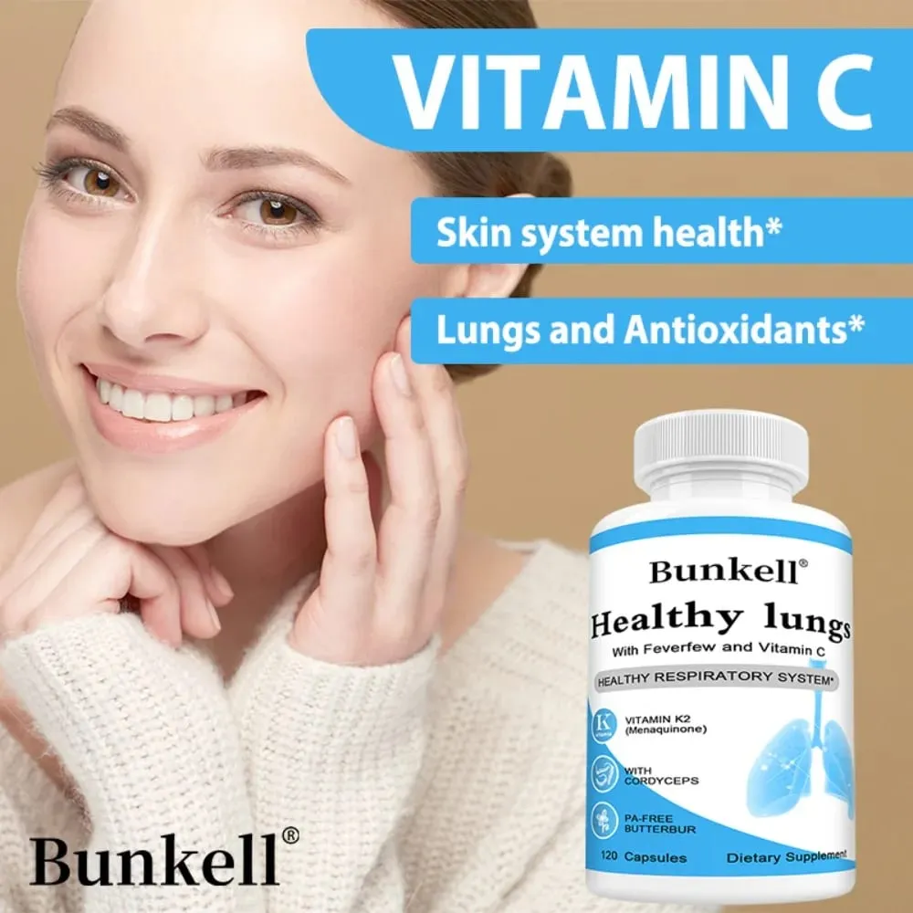 Lung Health Capsules with Vitamin C Balance Respiratory System and Skin Support Superior Respiratory Defense Bronchial Health — image 6