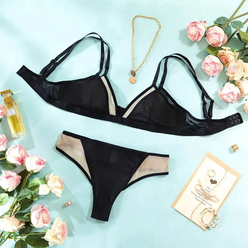 Hot Sexy Lingerie Set for Women Bra and Panty Luxury Lace Underwear
