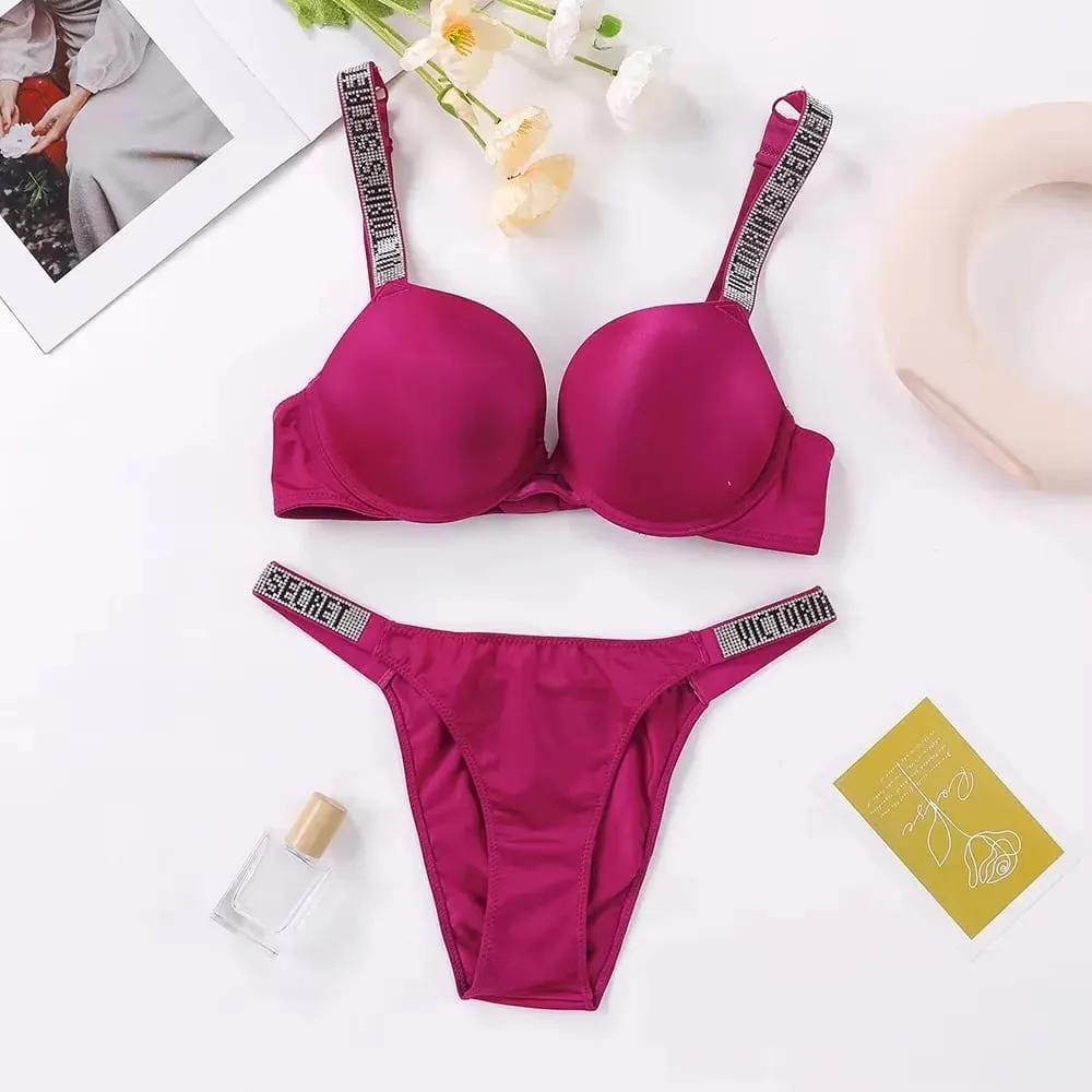 Women's Lingerie Set Sexy Breathable Soft Versatile Shapewear V Sexy Lingerie Bra and Panty Set Push Up Classic — image 5