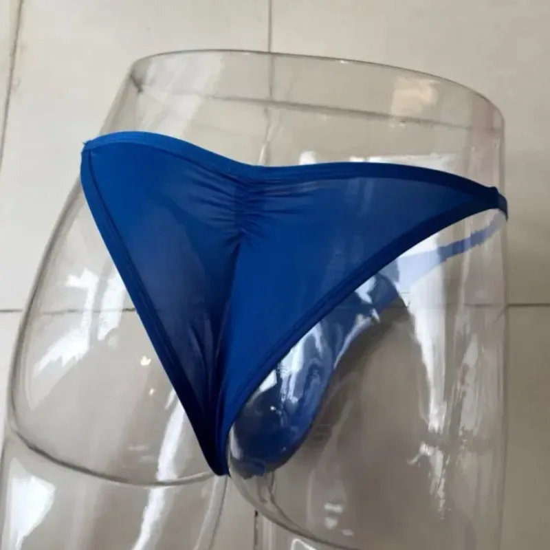 US-Größe Herren Eisseide Tangas Slips Sexy Low-Rise G-String Atmungsaktiv Nahtlos T-Back Sport Fitness Unterwäsche Plus Size