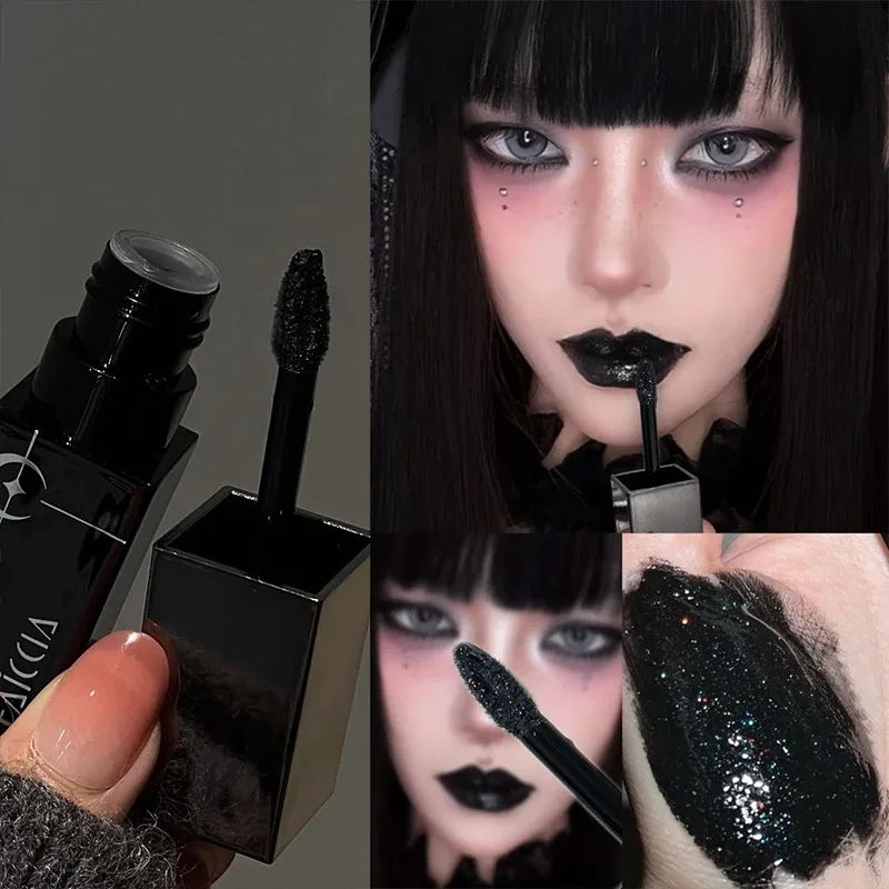 8 barev Glitter Watery Lip Gloss Diamond Perleťová metalická rtěnka Trvalá hydratační nelepivá Halloween party make-up