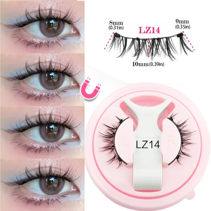 1 Set Magnetic Eyelashes Reusable Cat Eye Magnetic Lash Cosplay Sensitive Eye Friendly Natural Curler False Lashes Make Up Tool — image 11