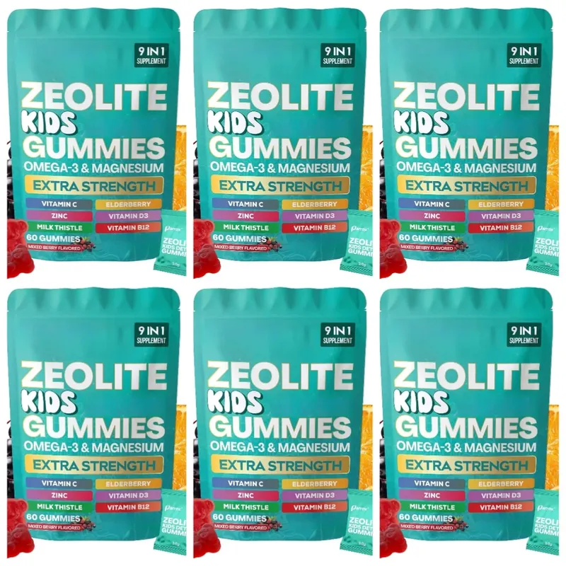 Kids Multivitamin Gummies with Omega 3 Magnesium Zinc Vitamin C D3 B12 Mixed Berry Flavor Daily Wellness Supplement 60 Gummies — image 12