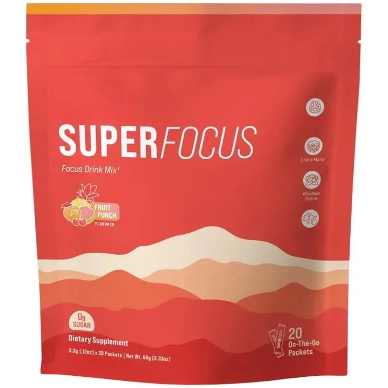 Rhodiola Electrolyte Powder Contain Vitamin B12 Energy Drink Mix Sugar Free Fruit Punch Flavor on The Go Supplement 20 Packets