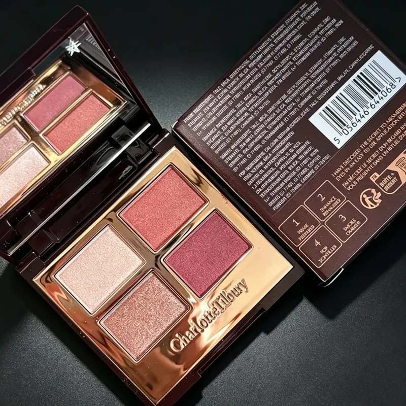 Charlotte Tilbury 럭셔리 팔레트 필로우 토크 리드샤튼 팔레트 누드 핑크 4 in 1 Langanhaltend Matt Schimmernd Augen 메이크업