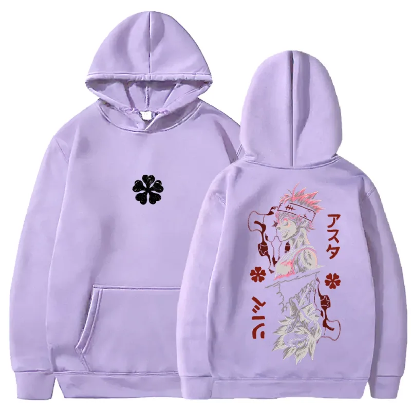 Black Clover Asta Printed Hoodies Manga Fashion Hooded Tops Men Women Clothing Long Sleeves Casual Fleece Loose Soft Streetwear — image 11