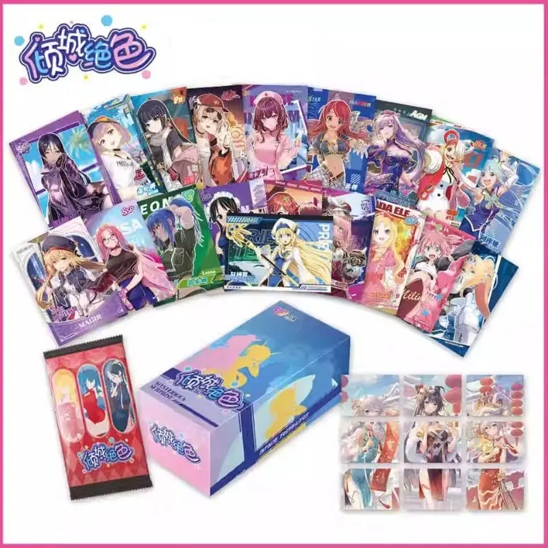 ผู้หญิงสวยเหลือเกินเทพธิดาการ์ดอะนิเมะพรีเมี่ยมเผ็ด HOLO Booster หนาประณีตโลหะการ์ดเกมของเล่นของขวัญ — image 2