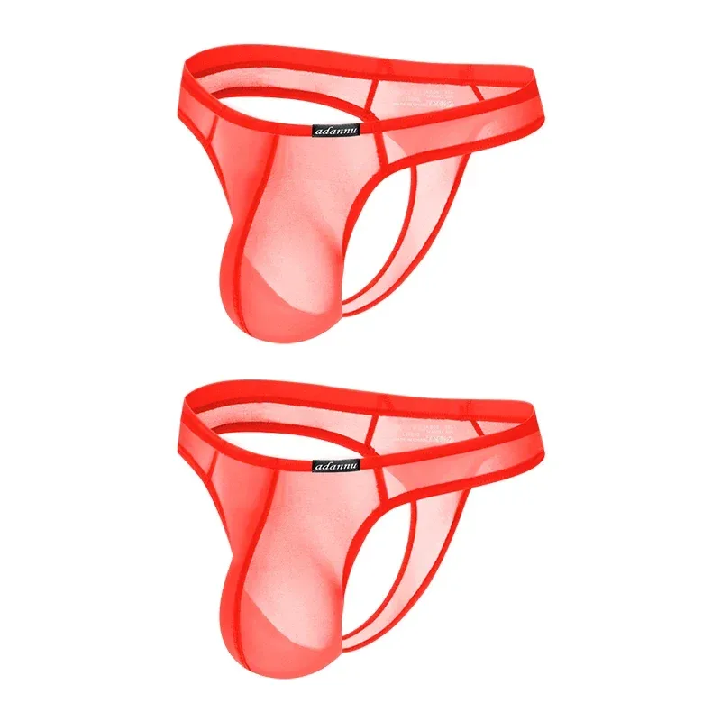 Ultra Thin Sheer Briefs Men Underwear Cooling Knickers Low Rise Bulge Pouch Underpants Soft Mesh Panties Male Thong Pants — image 26