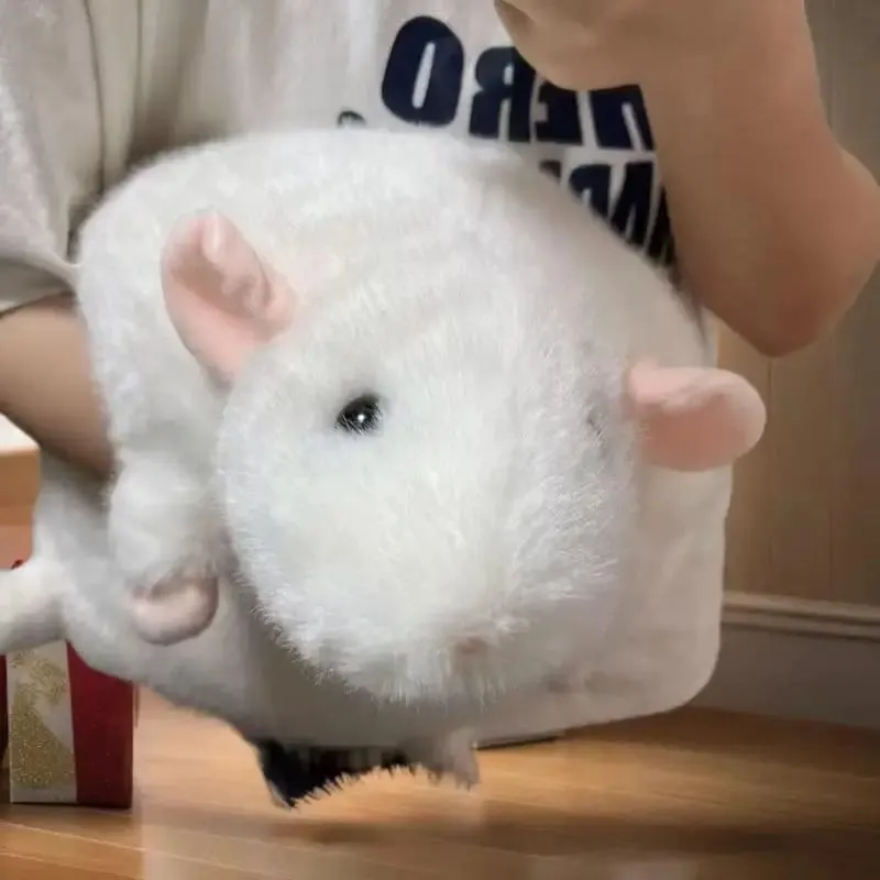 1Pcs 35/50/90cm Cartoon Flower Branch Rat Soft Oversized Animal Figure Cute Simulation Big Mouse Plush Toy Pillow Birthday Gift