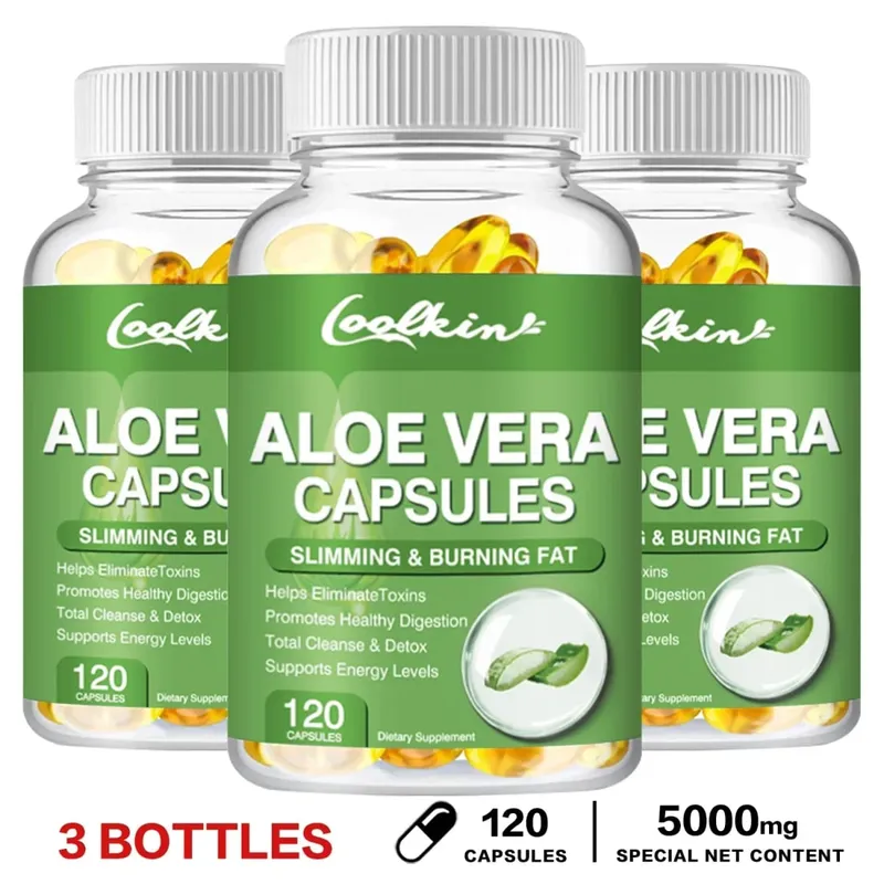 Aloe Vera Extract Capsules - Colon Cleansing Supports Digestive and Immune Health Balances Stomach Acid Antioxidant Non-GMO — image 11