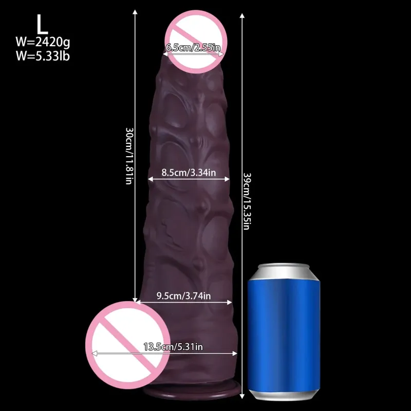 Ultra stor og tyk Realistisk Dildo Anal Plug Heste Penis Lang Butt Plug Anus Expansion Stimulator Analsex legetøj til Kvinder Mænd — image 8
