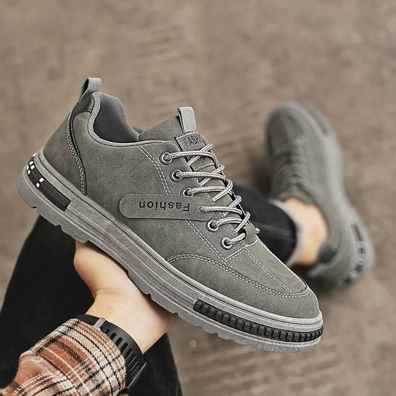 Men Autumn New Wear‑Resistant Versatile Casual Shoes Lightweight Sporty Board Shoes Trendy Work‑Safety Style Fashion Sneakers Fo — image 4