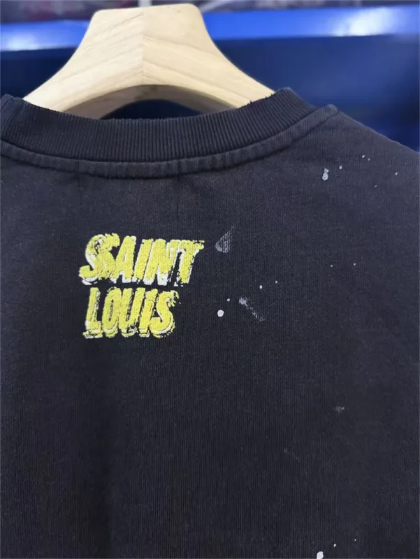 Autumn Winter New Saint Graffiti Print Vintage Washed High Street Casual Loose Cotton Versatile Hoodie Trendy Sports Top Men — image 22