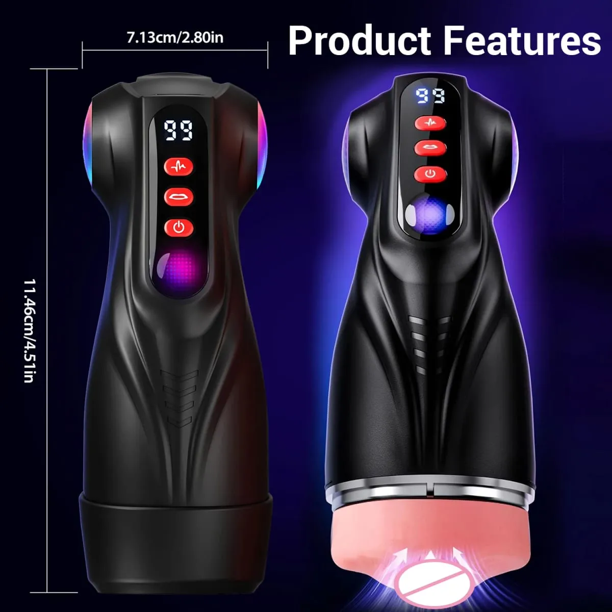 Male Masturbator Sex Toys for Men 3 Sleeves AI Sync Pocket Pussy Penis Pump with 9 Sucking 9 Vibrating APP Mens Sex Toys