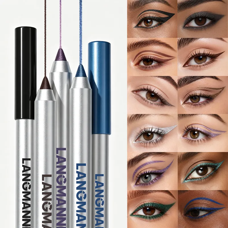 Lápiz delineador de ojos brillante nacarado resistente al agua y al sudor, lápiz de Gel de larga duración, suave, fácil de colorear, maquillaje de ojos para mujer — image 4