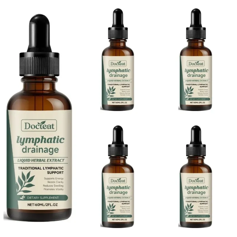 Lymphatic Drainage Drops 60ml Supplement Help Bloat Relief & Immune System Health with Cleavers Red Clover and Stillingia Root — image 11