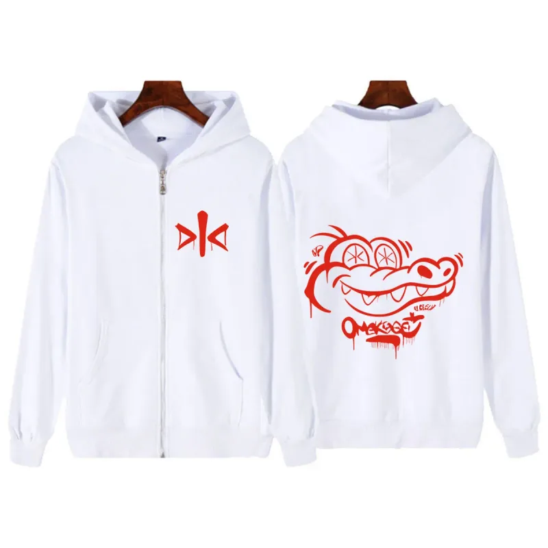 Alvaro Diaz Omakase 2026 Album Logo Print Hoodie Men Women Fashion Hip Hop Sweatshirts Long Sleeves Loose Casual Zip Up Jacket — image 4