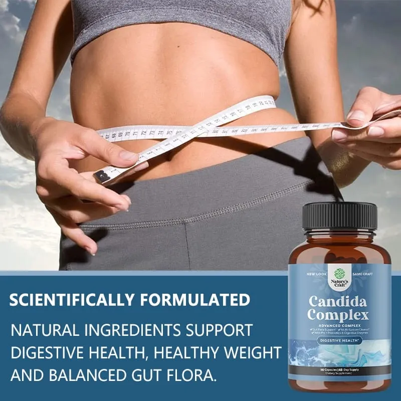 Candida Complex - Probiotik dan Enzim Pencernaan Ramuan Semulajadi Untuk Menyokong Kesihatan Penghadaman dan Keseimbangan Flora Usus — image 4