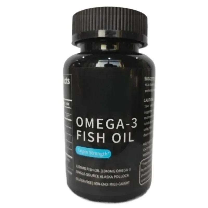 Omega-3 Fish Oil Softgels 90 Capsules Rich in High-purity Nutritional Supplement — 690mg EPA and 260mg DHA Daily Health Support