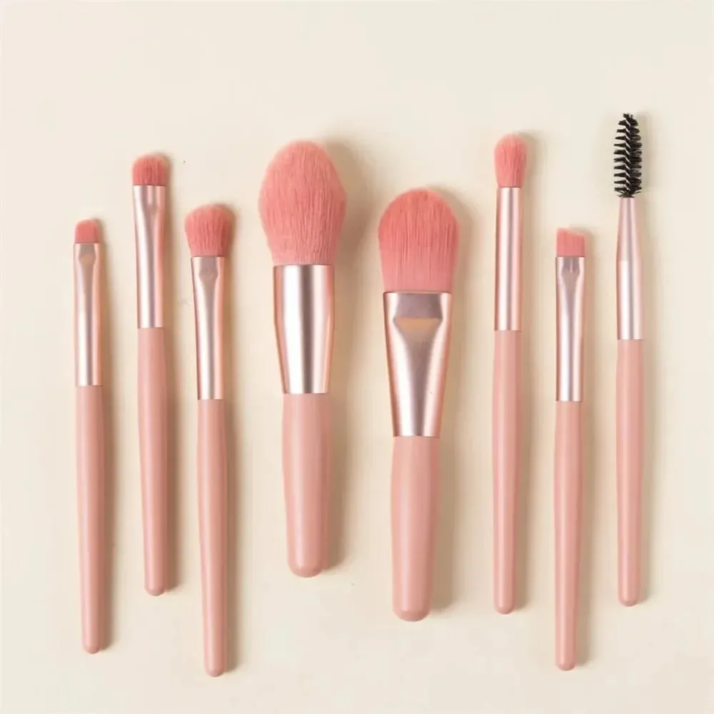8pcs/bag Soft Fluffy Makeup Brushes Set for Cosmetics Foundation Loose Powder Eyeshadow Kabuki Blending Makeup Brush Beauty Tool