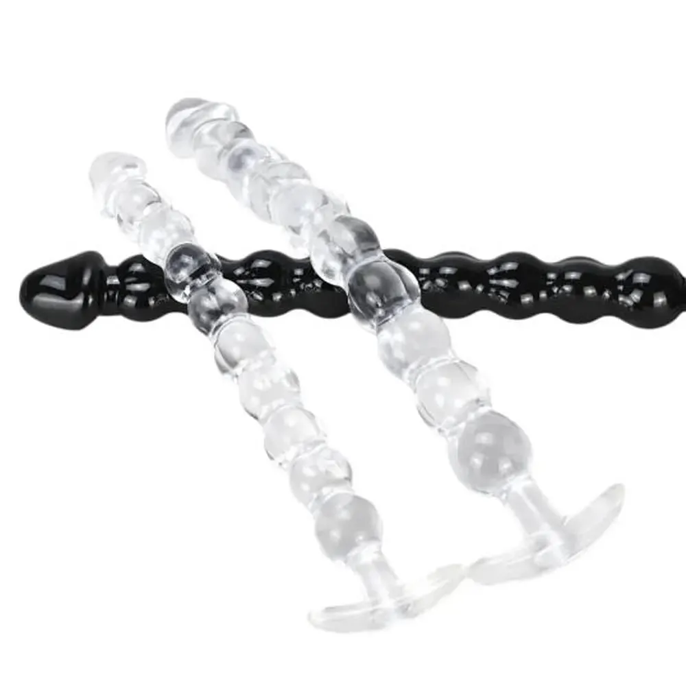 40cm Glass Dildo Artificial Penis Dick Crystal Anal Bead Butt Plug Prostate Massage Masturbate Sex Toy For Adult Women — image 1